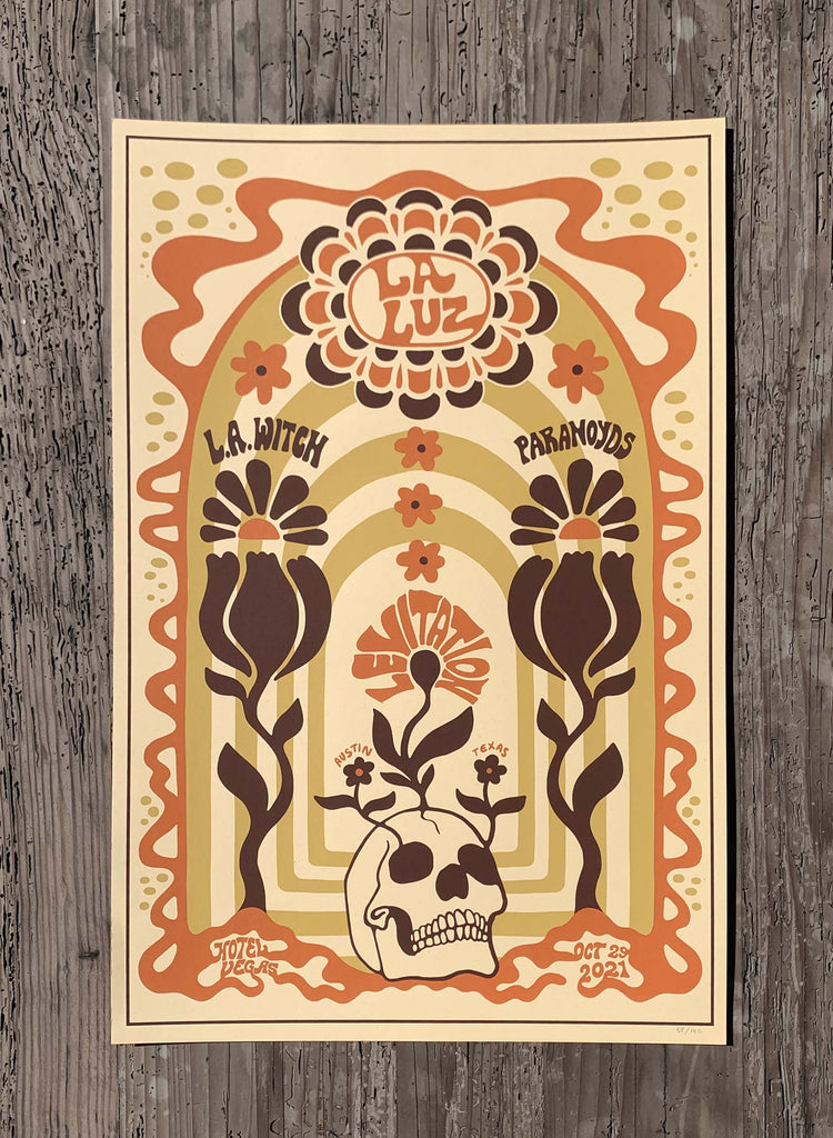 La Luz + L.A. Witch + Paranoyds Poster by Sun Keep - ARCHIVE