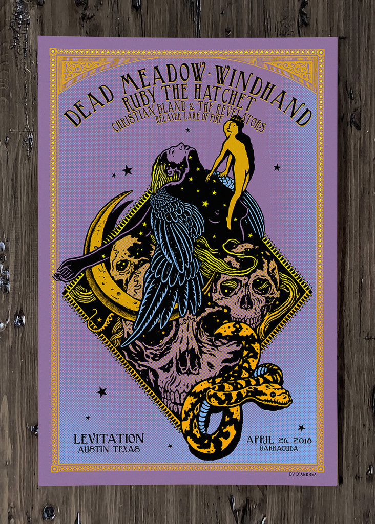 Dead Meadow & Windhand Poster by David D' Andrea