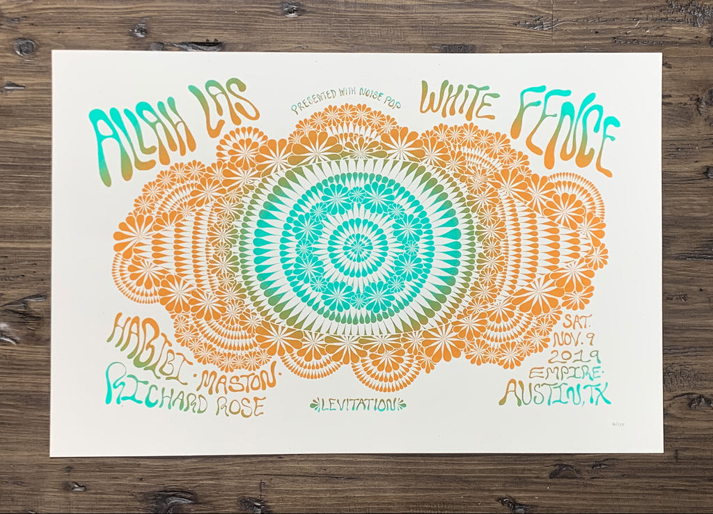Allah-Las + White Fence Poster by Mitchell King