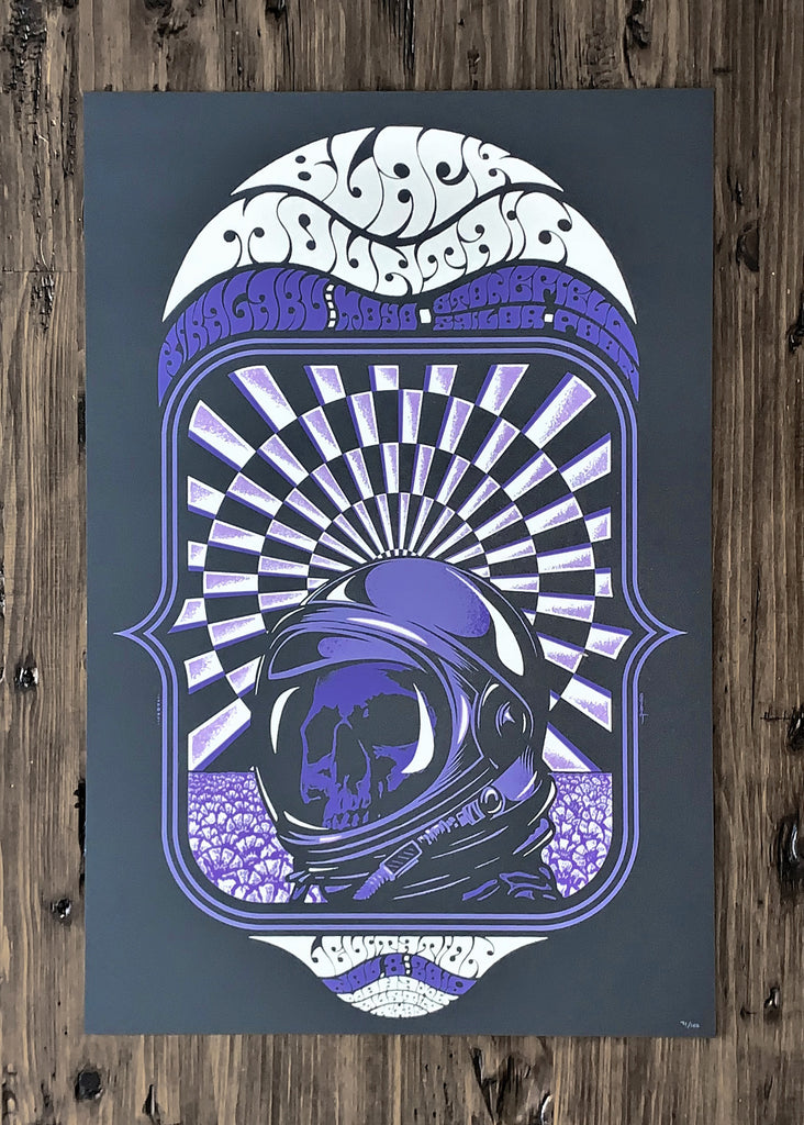 Black Mountain, Kikagaku Moyo and Stonefield Poster by Robin Gnista - ARCHIVE