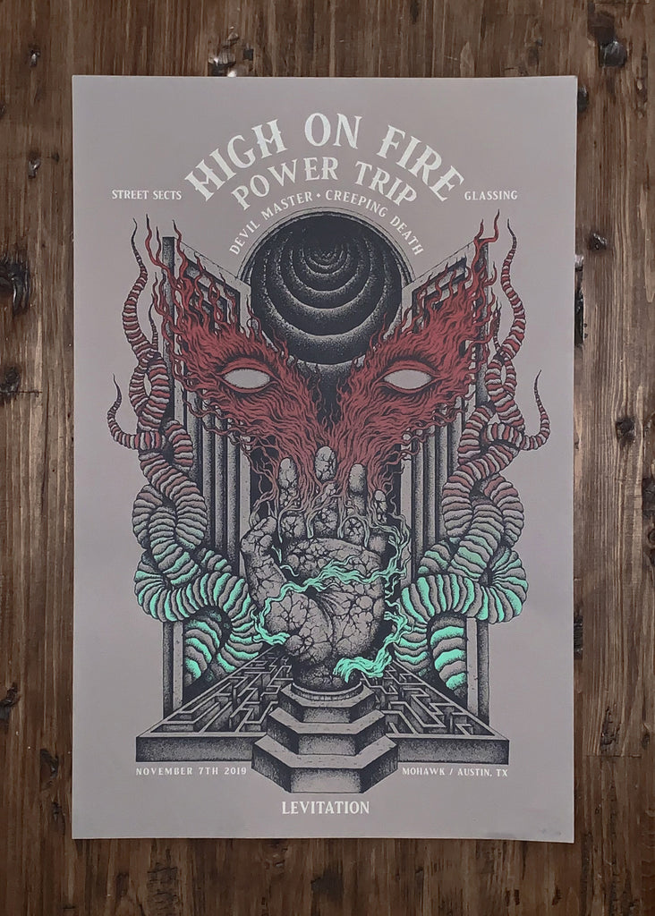 High On Fire + Power Trip Poster by Kuba Sokolski
