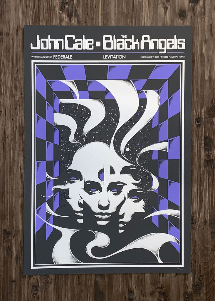 John Cale + The Black Angels Poster by Robin Gnista - ARCHIVE