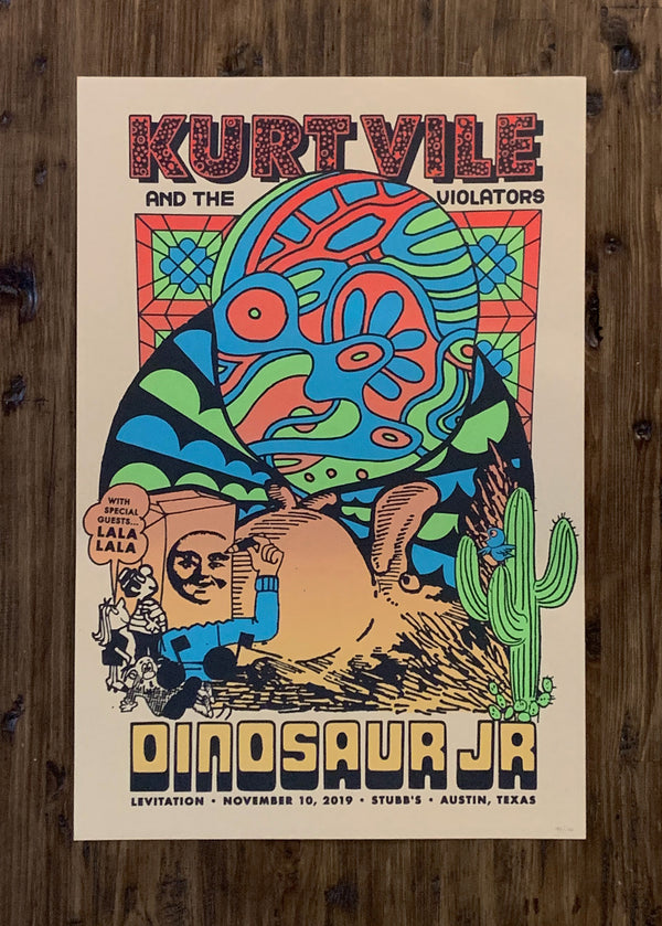 Kurt Vile & The Violators + Dinosaur Jr Poster by D. Norsen - ARCHIVE